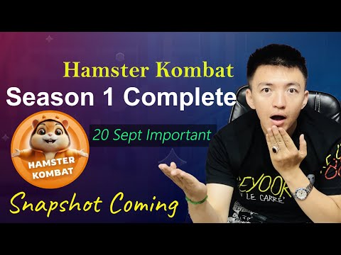 Hamster Kombat Season 1 Complete | 20 Sept is Important for Hamster Users | Hamster Kombat Update