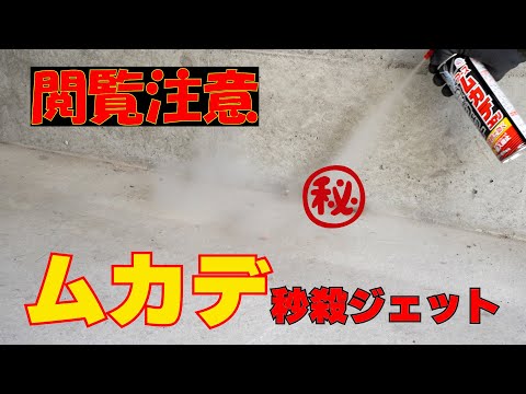 【閲覧注意 ムカデ駆除動画】速攻性ムカデ駆除スプレーの威力 ムカデ対策！ムカデを秒殺 速効性スプレー ムカデコロリ秒殺ジェット【ムカデ駆除】【ムカデ侵入防止】