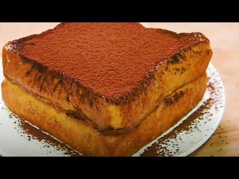 Hong Kong-style cocoa French toast  :: Tiramisu French toast /One of the most delicious French toast