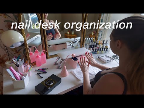 NAIL DESK ORGANIZATION + ALL OF MY FAVORITE NAIL PRODUCTS💅🏻