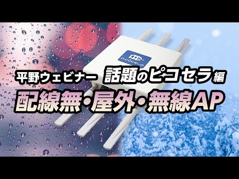 平野ウェビナー「配線無・屋外・無線AP～話題のピコセラ編」