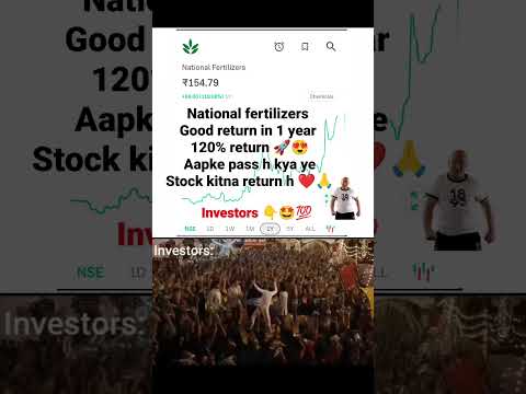 National fertilizer good returns 120 %  in 1 year #stockmarket #shorts #viralvideo #trending