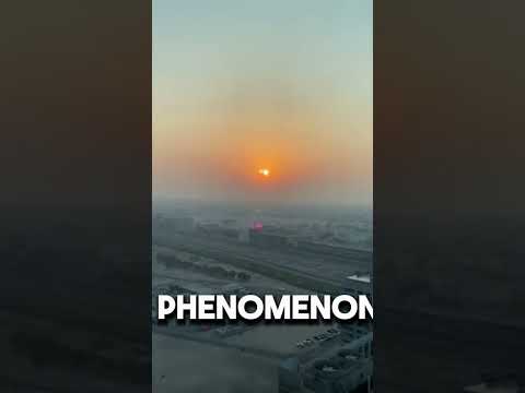 Two sun in Dubai sky #DubaiSky #TwoSuns #CelestialPhenomenon #DubaiWonders #trending #shorts #ytshor