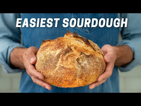 The Easiest Actually Good Sourdough Bread (No Mixer)