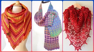 Bufandas de crochet hechas a mano para mujer, elegantes y excepcionales