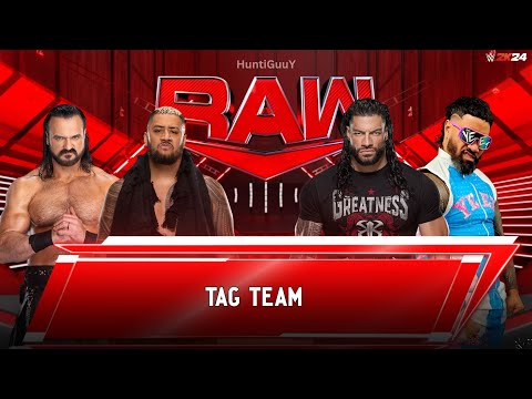 Solo Sikoa & Drew McIntyre vs. Roman Reigns & Jey Uso WWE Raw Netflix Tag Team - FULL MATCH