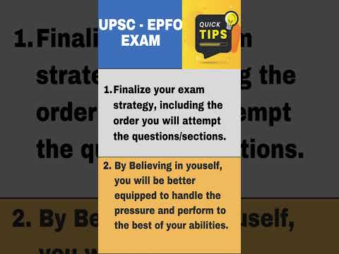 Master the UPSC EPFO Exam: Quick Tips for Success