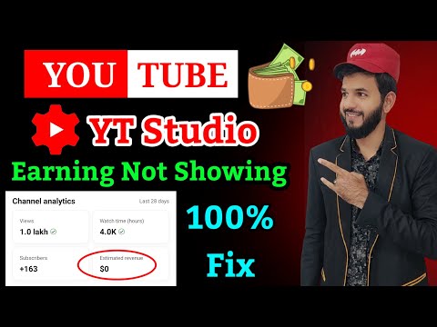 YouTube earning not showing on yt studio| YouTube yt studio analytics not showing| YouTube earning