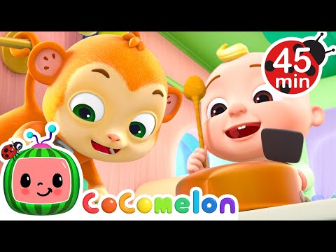 Pots n' Pans Sing Along + MORE CoComelon JJ's Animal Time | Kids Songs | Animal Songs for Babies