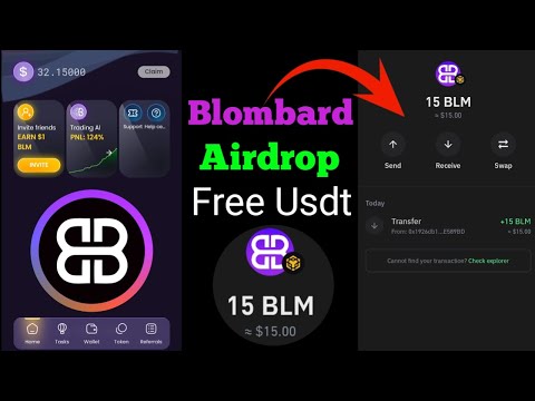 blombard airdrop withdrawal | Blombard BLM Token Withdraw | Blombard Airdrop Mining Kaise Kare