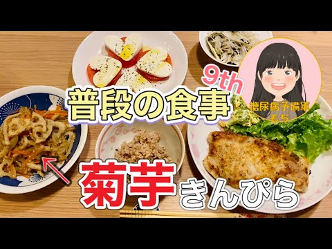 【糖尿病予備軍】菊芋のきんぴら＆カツレツで血糖値測定【普段の食事シリーズ_9th】