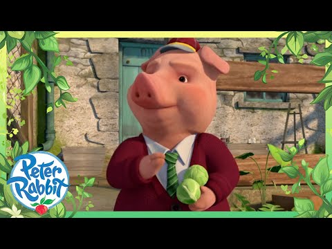 @OfficialPeterRabbit - 🥰🐷 Pig Robinson Loves Sprouts! 🐷🤩 | Farm Animals Day | Cartoons for Kids