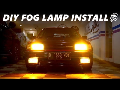 1985 MAZDA 323 BF: STEP BY STEP FOG LAMP INSTALLATION GUIDE| DIY TUTORIAL 80's Car Ep. 12 #mazda#323