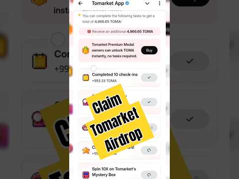 Congratulation 💥💥 Tomarket Big Airdrop | Claim TOMA Airdrop Tomarket #newbot #tomarketwithdrawal