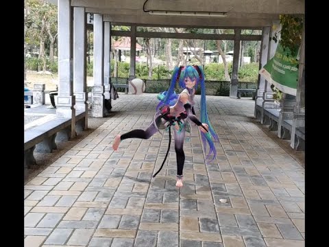 【AR Miku】Play baseball with Miku!