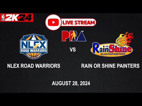 LIVE NOW! NLEX ROAD WARRIORS vs RAIN OR SHINE ELASTO | PBA SEASON 49 | August 28, 2024 | CPU vs CPU