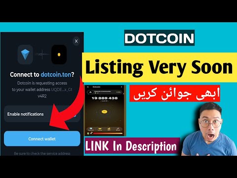 How To Connect Ton Wallet To Dotcoin Telegram Mining App || Dotcoin Mining app