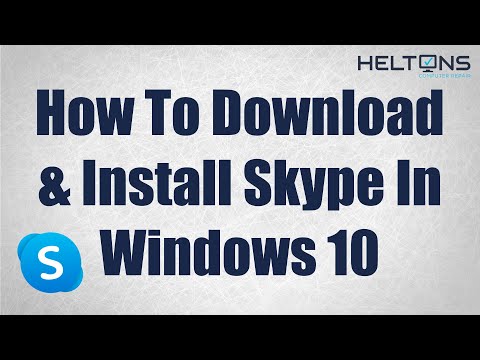 How to Download and Install Skype in Wndows 10