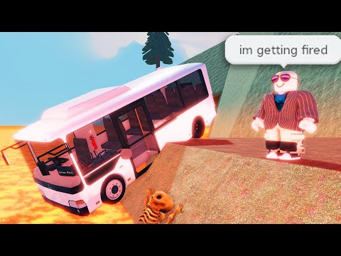 i drove a Roblox bus on DANGEROUS roads...