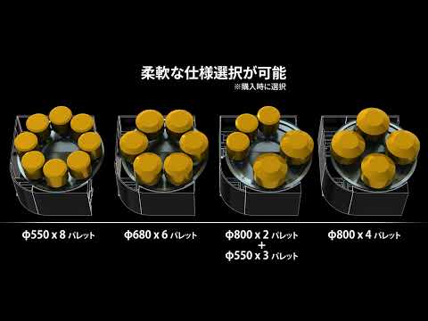 DA500_柔軟なパレットマガジンレイアウト