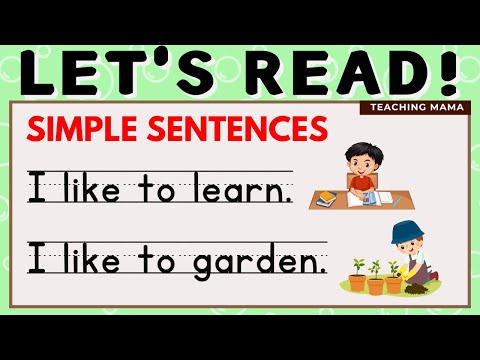 LET'S READ! | PRACTICE READING ENGLISH | LEARN TO READ SIMPLE SENTENCES FOR KIDS | TEACHING MAMA