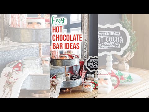 Hot Chocolate Bar with DIY Decor and Treats | Hot Cocoa Bar #shorts