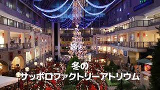 冬のサッポロファクトリーアトリウムがクリスマスムード一色に @北海道札幌市 Christmas mood at Sapporo factory, Hokkaido