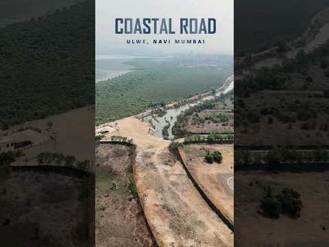 Navi Mumbai Coastal Road | Connecting Atal Setu to D B Patil Airport #droneman #coastalroad #shorts