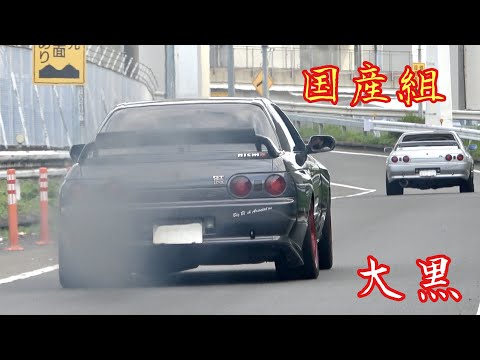 【大黒PA 】国産組‼️まだまだ現役👍R32が速ッ💨国産改造車 Custom Car Japan