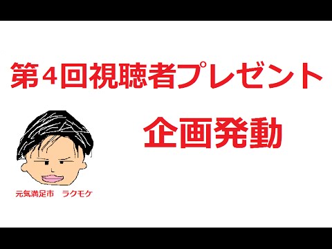 【終了】第4回 動画再生回4000回突破&GW記念！ 視聴者プレゼント企画発動 プレゼント内容と応募方法について