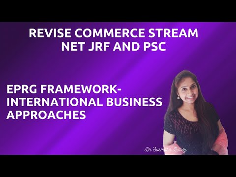 EPRG FRAMEWORK- INTERNATIONAL BUSINESS APPROACHES