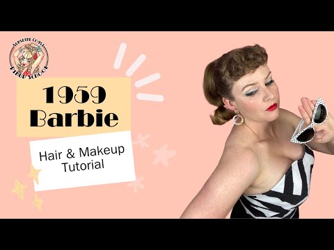 Vintage 1959 Barbie Hair and Makeup Tutorial