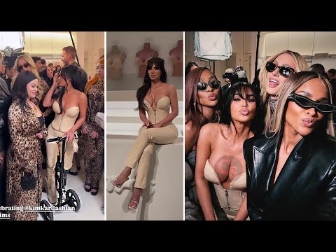 Inside Kim Kardashian's Star Studded SKIMS Event on a Scooter After Breaking Her Foot