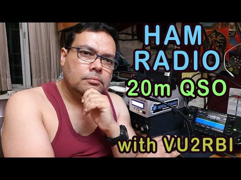 Operating Portable HAM RADIO | Icom IC 705 | HF 20m Band Contact with VU2RBI