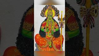 How to paint The Goddess. #amman #devi #aigirinandini #goddess #paintings #artshorts #artyoutuber