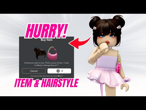 📢HURRY! GET NEW FREE ITEM & HAIRSTYLE 🤩🥰 (ROBLOX 2024)