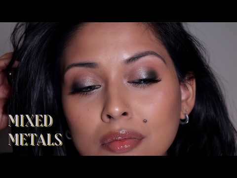 Holiday Christmas | New Years Eve Makeup : Silver Gold Eyes | Anne Soul