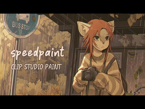 bus stop ✦ speedpaint【CLIP STUDIO PAINT】