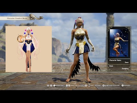 SoulCalibur 6; Tsukumo Sana (Hololive) custom character video guide by Zeno XC