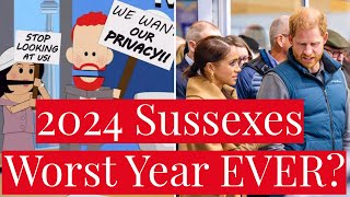 Was 2024 Prince Harry & Meghan Markle's WORST YEAR EVER? Sussexes Fumbles and Failures in 2024