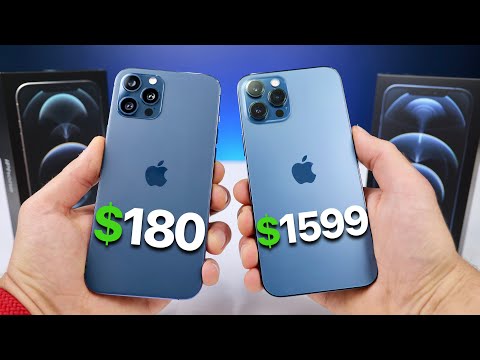 $180 Fake iPhone 12 Pro Max vs $1,599 12 Pro Max! (NEW)