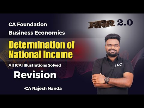 Determination of National Income || RRR 2.0 || ECONOMICS || CA Foundation || CA RAJESH NANDA