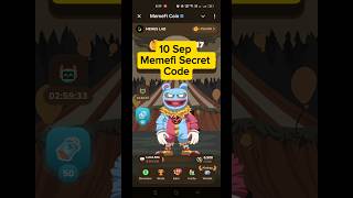 Memefi Secret Code 10 Sep | Memefi Secret Reward combo Today| Memefi Daily Coin Code Today 10 Sep