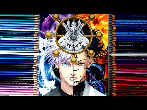 Drawing GOJO | MAHORAGA | SUKUNA fight - Jujutsu Kaisen