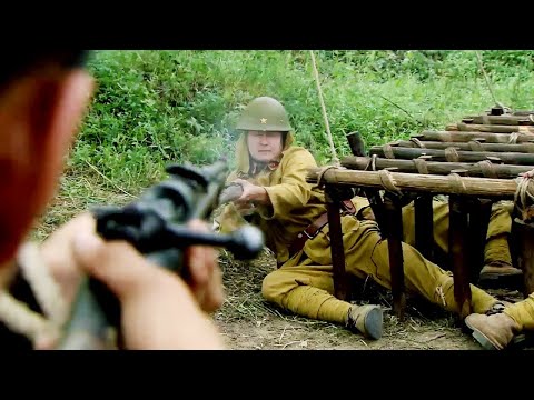 The hunter boy plays tricks on the Japanese army and sets up a series of traps in the jungle