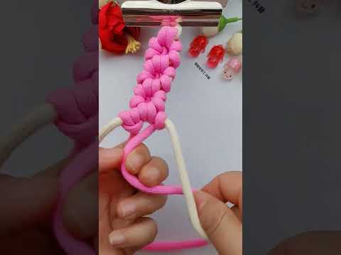 Sakura bracelet, braiding skills sharing, easy-to-learn knots, simple braiding bracelet tutorial