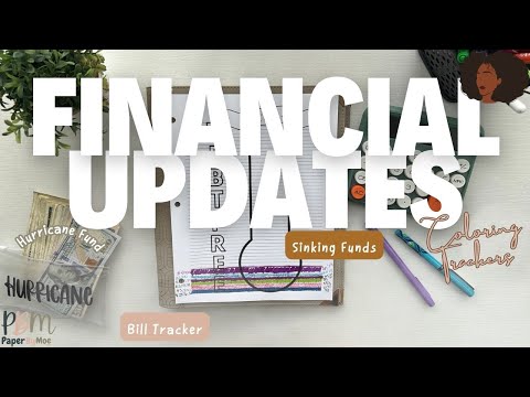 Update our Bills tracker, Sinking Funds & Coloring Trackers | Financial Freedom | Millennial Couple