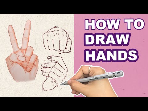 HOW TO DRAW HANDS | Male Version | Huta Chan