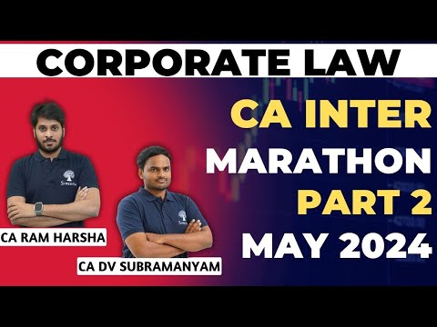 COMPANY LAW REVISION | COMPANY LAW MARATHON | CA INTER | MAY 2024 EXAMS | PART 2