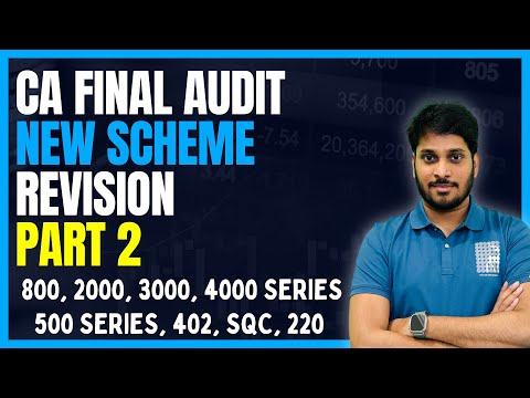 CA FINAL AUDIT REVISION | MAY 2024 EXAMS | CA FINAL AUDIT MARATHON | PART 2 | TIME STAMPS FOR TOPICS